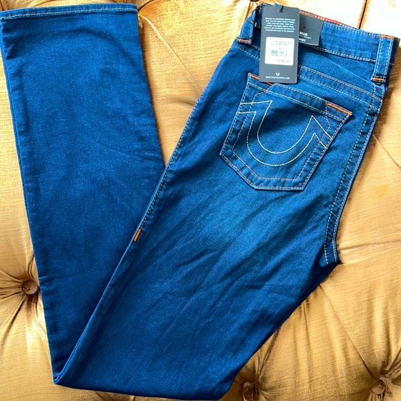 True Religion Billie Mid Rise Straight Left Jeans - Picture 3 of 3
